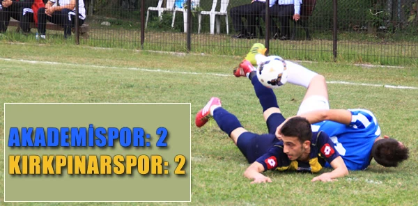 Sapanca Akademispor: 2 - Kırkpınarspor: 2