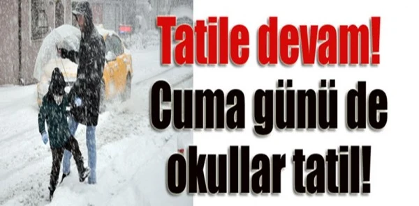 20 Şubat Cuma Günü Sapanca'da Okullar Tatil Edildi