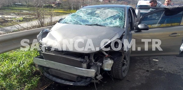 Sapanca Tem'de Trafik Kazası: 2 Yaralı