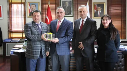 METEM Okul Müdürü ve Aile Birliğinden Başkan Yılmazer'e Teşekkür Ziyareti