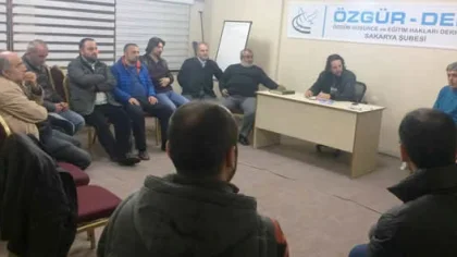 Özgür-Der Sakarya Şubesi Aylık İstişare Toplantısı Yapıldı