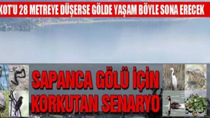 Sapanca Gölünde Su Seviyesi 28 Koda Düşerse..
