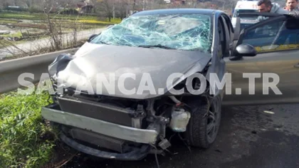 Sapanca Tem'de Trafik Kazası: 2 Yaralı
