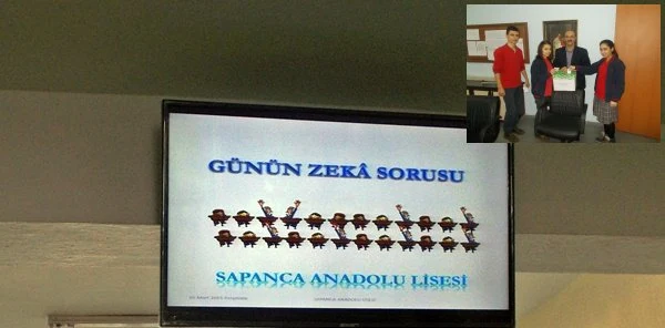 Sapanca Anadolu Lisesi'nde Günün Zeka Sorusu