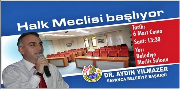 Sapanca Belediyesi Halk Meclisi Toplantısı Yarın Yapılacak