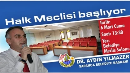 Sapanca Belediyesi Halk Meclisi Toplantısı Yarın Yapılacak