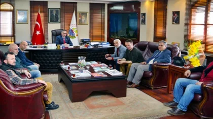 Sapanca Fotoğrafçılar Derneği (Safod) Başkan Yılmazer'i Ziyaret Etti