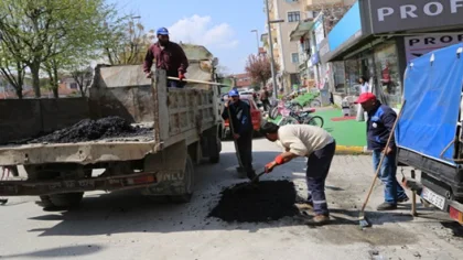 Sapanca'da Asfalt Yama Çalışmaları Tüm Hızıyla Sürüyor