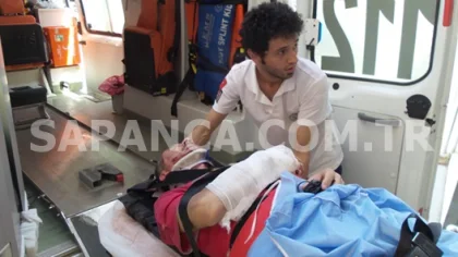 Sapanca'da Meydana Gelen Bisiklet Kazasında Göksel Tabaklar Yaralandı