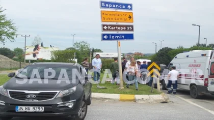 Sapanca TEM Kavşağında Meydana Gelen Trafik Kazasında Havva Tanta Yaralandı