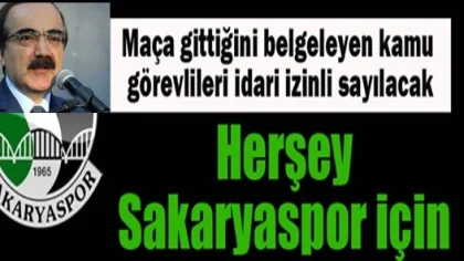 Vali Coş:'sakaryaspor için Kolaylık Sağlarız