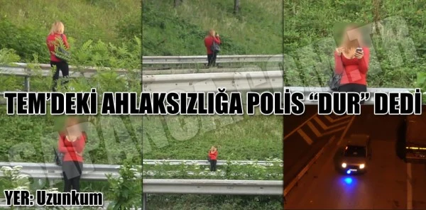 Sapanca TEM'deki Ahlaksızlığa Polis Dur Dedi
