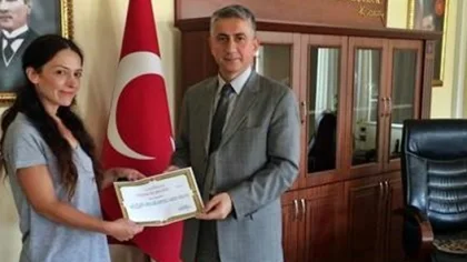 Azcan'dan Nuray Ersoy'a Teşekkür Belgesi