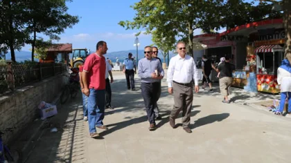 İsen ve Yılmazer Sahil Yolunu İnceledi
