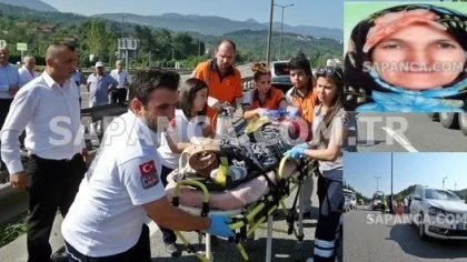Sapanca TEM Otoyolunda Otomobilin Çarptığı Ayşe Acar Hastanede Hayatını Kaybetti