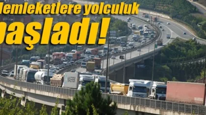 TEM'de Bayram Yoğunluğu Başladı
