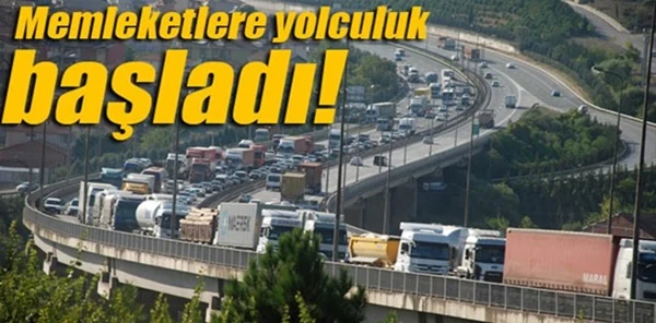 TEM'de Bayram Yoğunluğu Başladı
