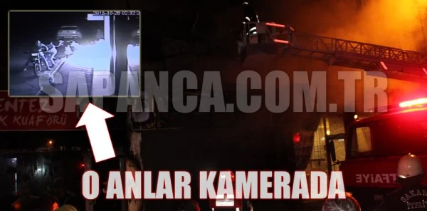 Sapanca'da Mağaza Kundaklandı! O Anlar Kameraya İşte Böyle Yansıdı
