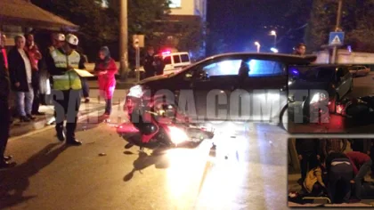 Motosiklet Otomobille Çarpıştı: 1 Yaralı