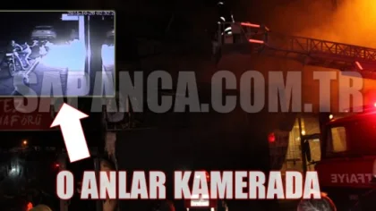 Sapanca'da Mağaza Kundaklandı! O Anlar Kameraya İşte Böyle Yansıdı