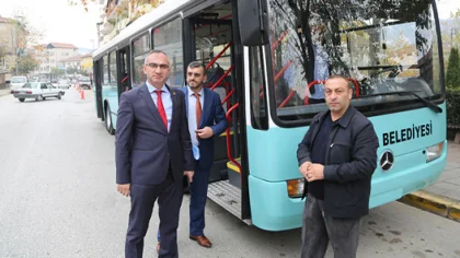 İstanbul'dan Belediyeye Hibe Otobüs