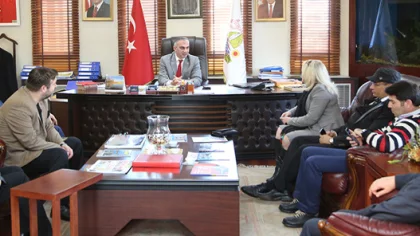 Başkan Yılmazer'i Ziyaret Ettiler