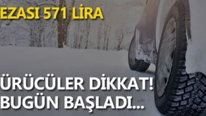 Kış Lastiği Takma Zorunluluğu Bugünden İtibaren Başladı