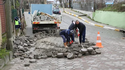 Sapanca'da Yollar Onarılıyor