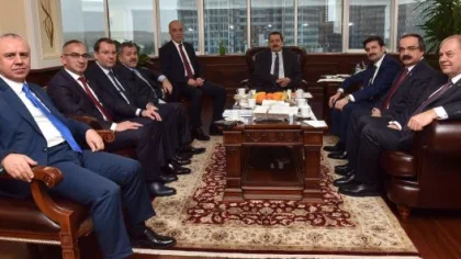 Bakan Çelik'i Ankara'da Ziyaret Ettiler