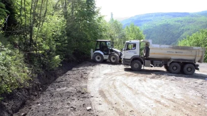 Balkaya'da Yol Çalışmaları