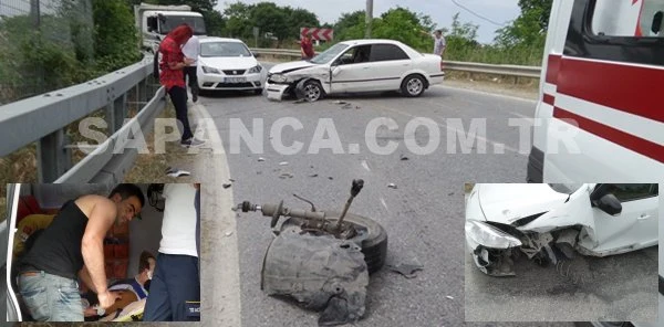 Sapanca'da Trafik Kazası: 1 Yaralı