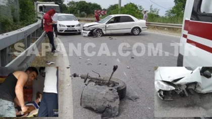 Sapanca'da Trafik Kazası: 1 Yaralı