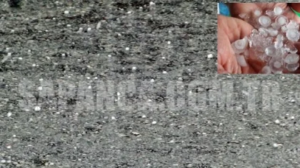 Sapanca'da Ceviz Büyüklüğünde Dolu Yağdı