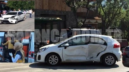 Sapanca Kurtköy'de Trafik Kazası: 2 Yaralı