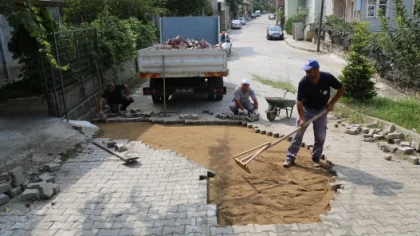 Sapanca Genelinde Parke Taşı Yol Onarımları