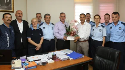 Yılmazer'den Zabıtalara Kuruluş Yıldönümü Ziyareti