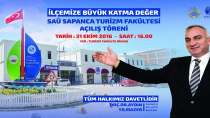 Sakarya Üniversitesi Sapanca Turizm Fakültesi Açılıyor