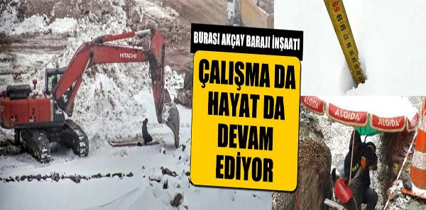 Burası Karlar Altındaki Sapanca Akçay Barajı İnşaatı