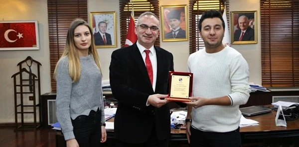 Sapanca Turizm Fakültesi Turizm Topluluğu'ndan Başkan'a Teşekkür Ziyareti