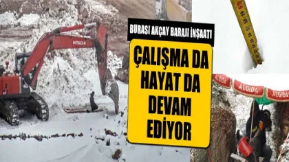 Burası Karlar Altındaki Sapanca Akçay Barajı İnşaatı