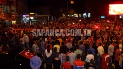 Sapanca'da Teröre Tepki Yürüyüşü Düzenleniyor