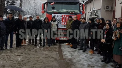 Sapanca'dan Haleplilere 7'nci Yardım Tırı