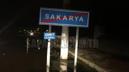 Sapanca Sınırına 'İzmit İl Sınırı' Tabelası