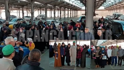 Umre'ye Giden Kafile Dualarla Uğurlandı