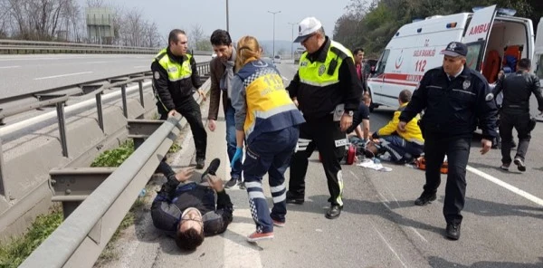 Motosiklet Kazası 1 Ölü, 2 Yaralı