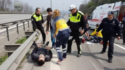 Motosiklet Kazası 1 Ölü, 2 Yaralı