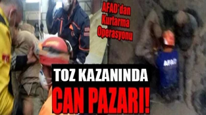 Mahsur Kalan 2 İşçiyi AFAD Ekipleri Kurtardı