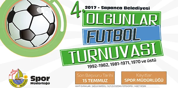 Belediye Olgunlar Futbol Turnuvası Başlıyor