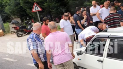 Otomobil ile Motosiklet Çarpıştı: 1 Yaralı