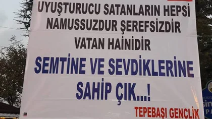Tepebaşı'nda Anlamlı Pankart